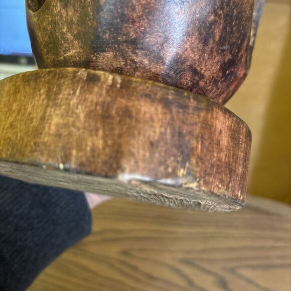 Cool Carving Family with 3 Heads / Community Earth Wind Fire Teardrops Tribal ? - Picture 11 of 11